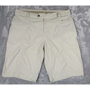 Royal Robbins Women Size 16 Khaki Nylon Golf Hiking Outdoor Shorts Beige